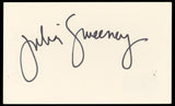 Julia Sweeney Saturday Night Live Authentic Signed 3x5 Index Card BAS #BN33241
