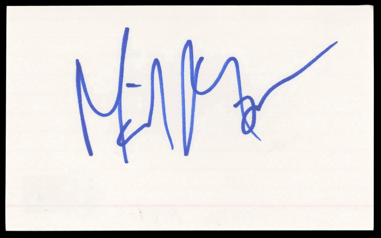 Mike Myers Shrek Authentic Signed 3x5 Index Card Autographed BAS #BM57053