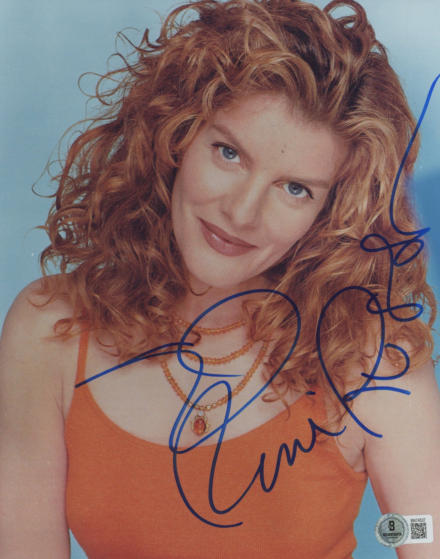 Rene Russo Tin Cup Authentic Signed 8x10 Photo Autographed BAS #BN74537