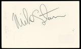 Mike Starr The Young and the Restless Signed 3x5 Index Card BAS #BN33247
