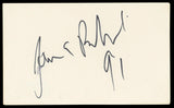 James Belushi According To Jim "91" Signed 3x5 Index Card BAS #BM57055
