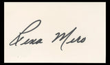 Sable Rena Mero WWE Authentic Signed 3x5 Index Card Autographed BAS #BT02449