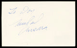 Michael Ansara Star Trek "To Don" Signed 3x5 Index Card Autographed BAS #BM57057