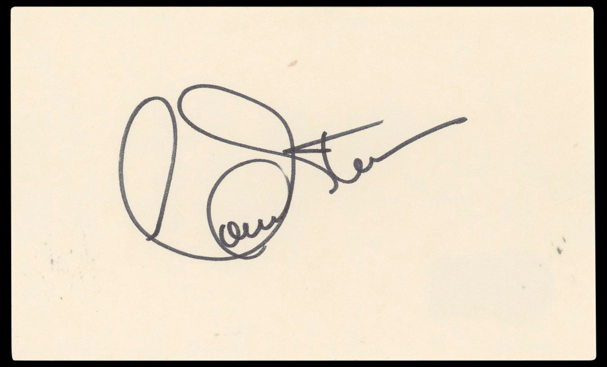 Connie Stevens Hawaiian Eye Authentic Signed 3x5 Index Card BAS #BN33257