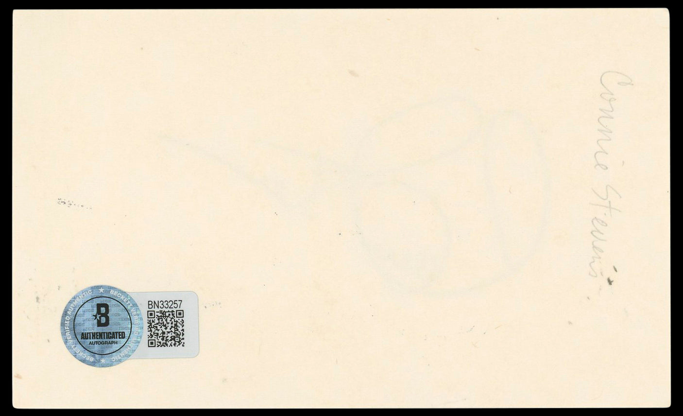 Connie Stevens Hawaiian Eye Authentic Signed 3x5 Index Card BAS #BN33257