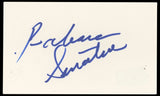 Barbara Sinatra Authentic Signed 3x5 Index Card Autographed BAS #BN33251