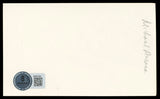 Michael Ansara Star Trek "To Don" Signed 3x5 Index Card Autographed BAS #BM57058