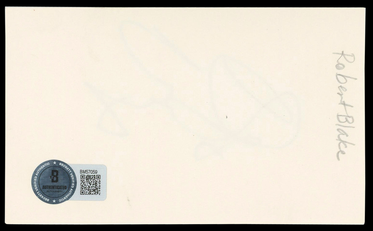 Robert Blake In Cold Blood Signed 3x5 Index Card Autographed BAS #BM57059