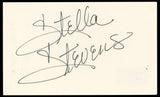 Stella Stevens Girls! Girls! Girls! Authentic Signed 3x5 Index Card BAS #BN33254