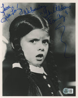 Lisa Loring The Addams Family "Wednesday" Signed 8x10 Photo BAS #BN74522