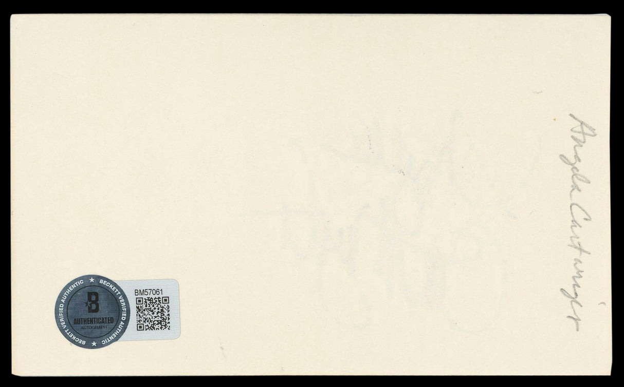 Angela Cartwright The Danny Thomas Show Signed 3x5 Index Card BAS #BM57061