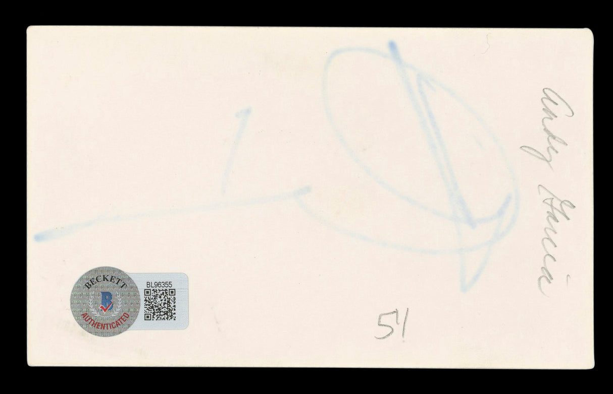 Andy Garcia The Untouchables Authentic Signed 3x5 Index Card BAS #BL96355
