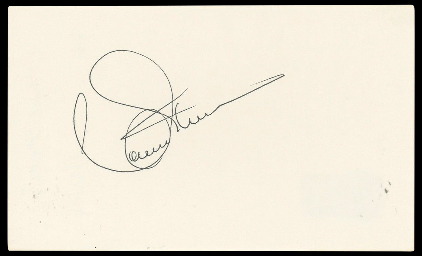 Connie Stevens Hawaiian Eye Authentic Signed 3x5 Index Card BAS #BN33259