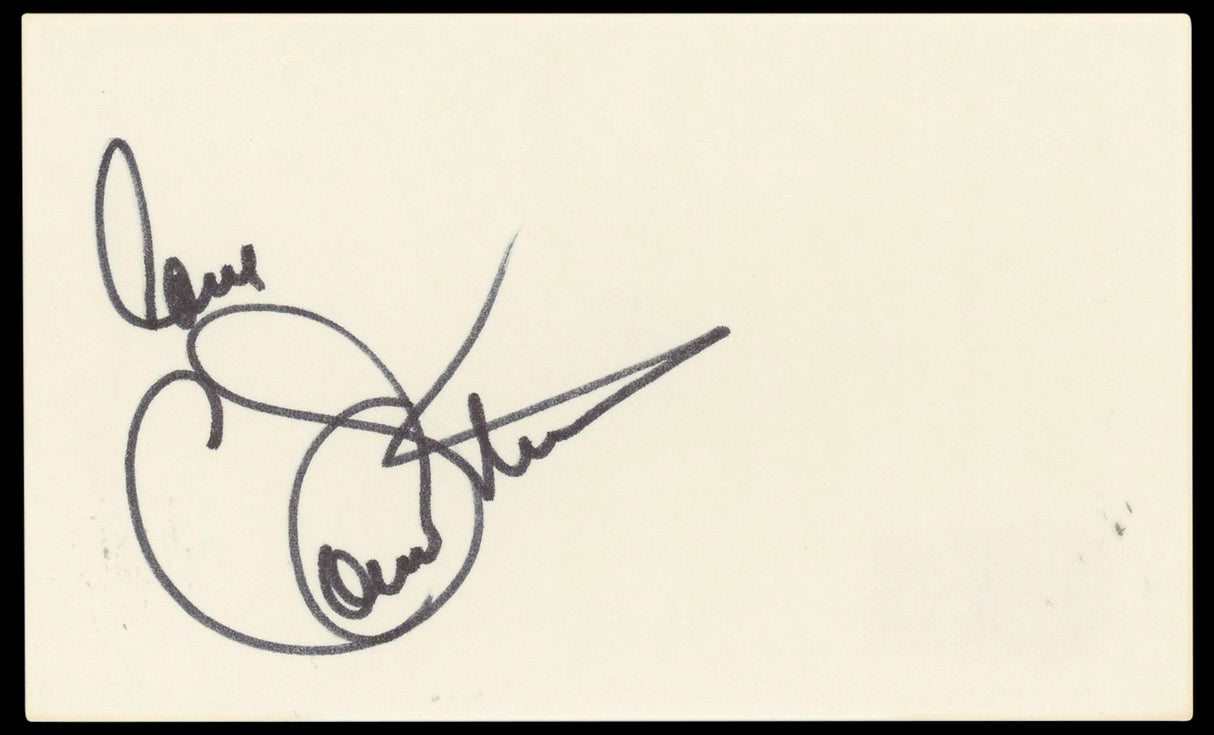 Connie Stevens Hawaiian Eye "Love" Authentic Signed 3x5 Index Card BAS #BN33261