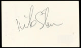 Mike Starr The Young and the Restless Signed 3x5 Index Card BAS #BN33248