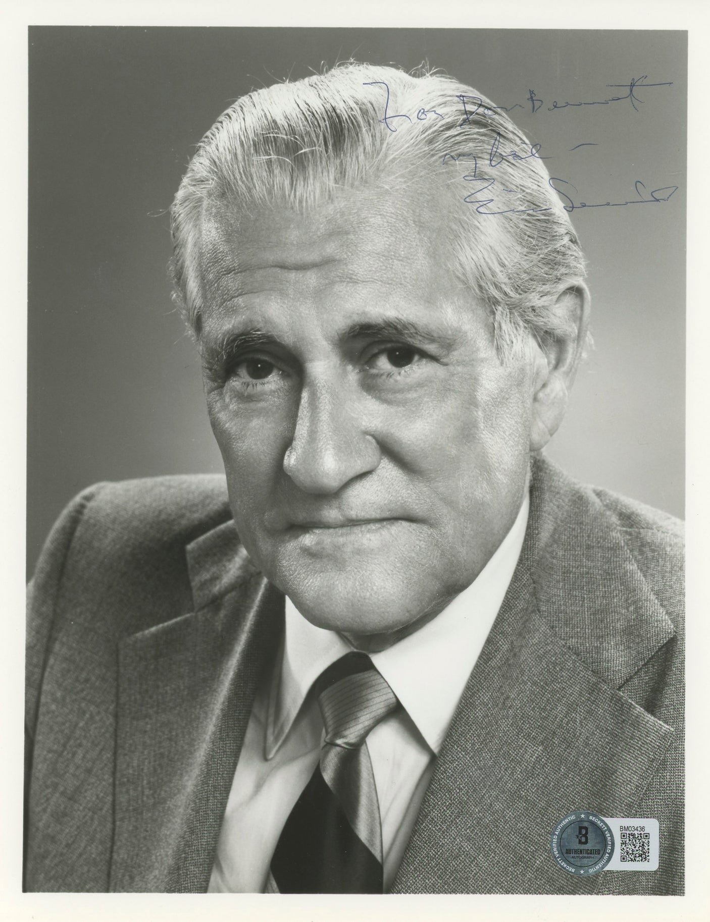 Eric Sevareid World News Round Up "For Don" Signed 8x10 Photo BAS #BM03436