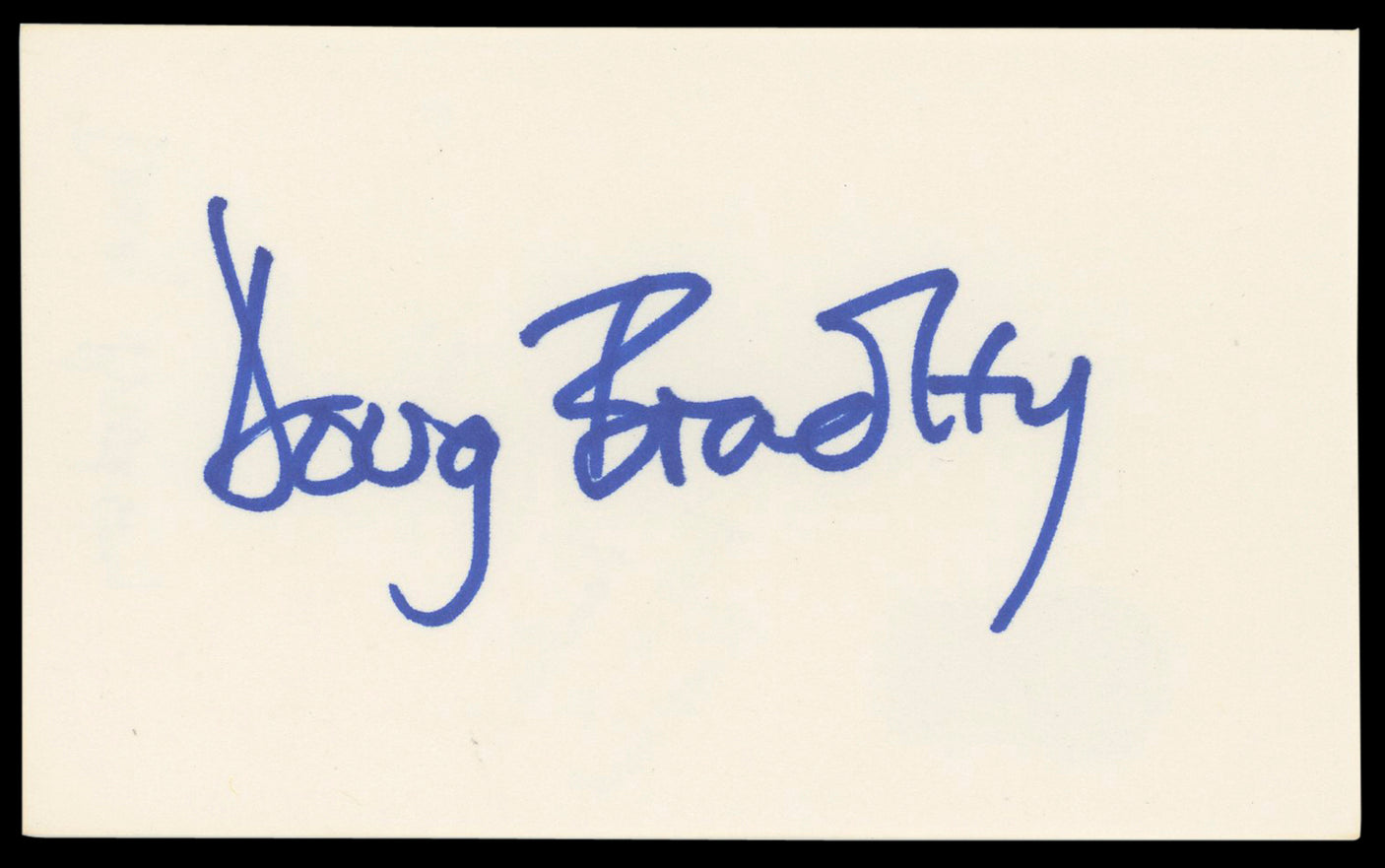 Doug Bradley Hellraiser Authentic Signed 3x5 Index Card Autographed BAS #AD70428