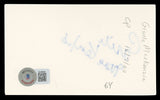 Gisele MacKenzie Your Hit Parade Authentic Signed 3x5 Index Card BAS #BL96369
