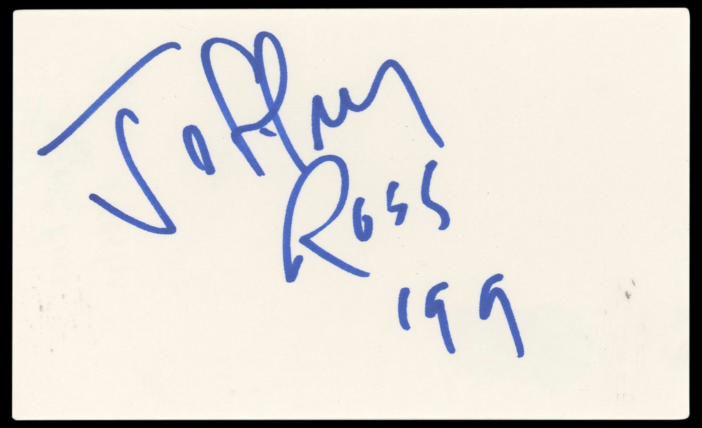 Jeffrey Ross Comedian Authentic Signed 3x5 Index Card Autographed BAS #BP50600