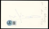 D.J. Cotrona From Dusk Till Dawn Authentic Signed 3x5 Index Card BAS #BP50601