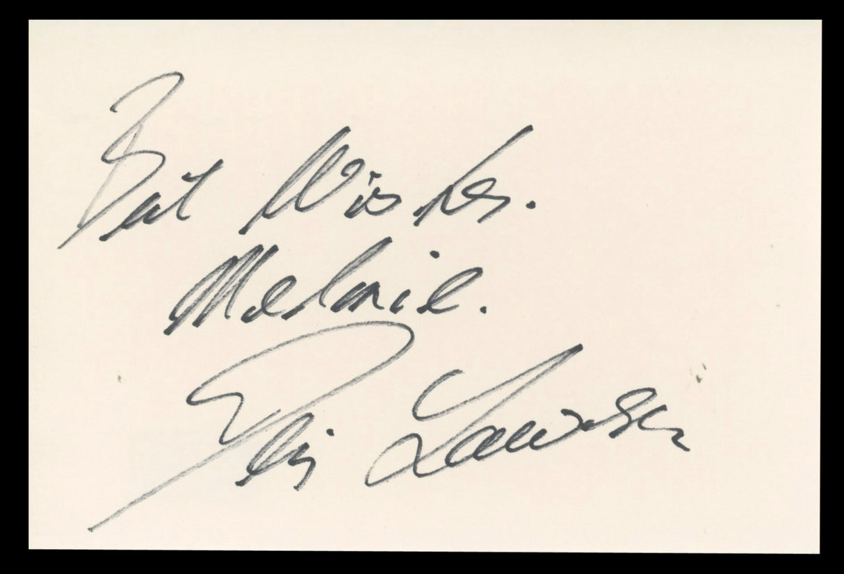 Denis Lawson Star Wars "Best Wishes" Signed 4x6 Index Card BAS #BT02528