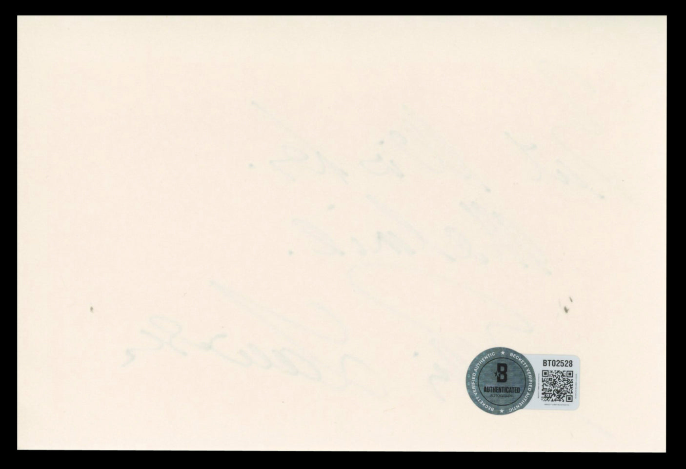 Denis Lawson Star Wars "Best Wishes" Signed 4x6 Index Card BAS #BT02528
