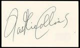 Jackie Collins Authentic Signed 3x5 Index Card Autographed BAS #BP50607