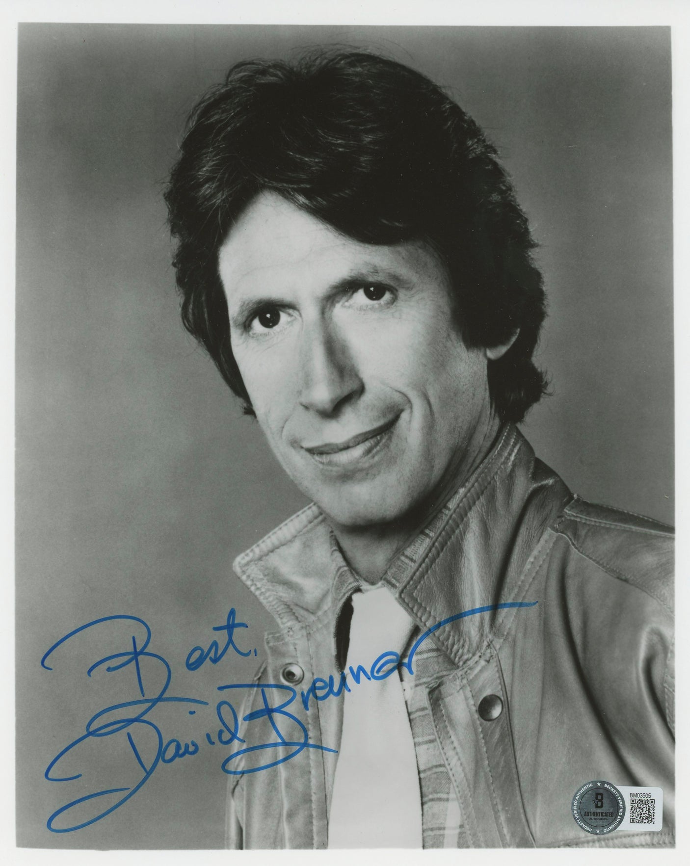 David Brenner Worth Winning Authentic Signed 8x10 Photo BAS #BM03505