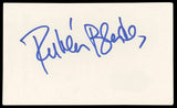 Rubn Blades Hands of Stone Authentic Signed 3x5 Index Card BAS #AD70416