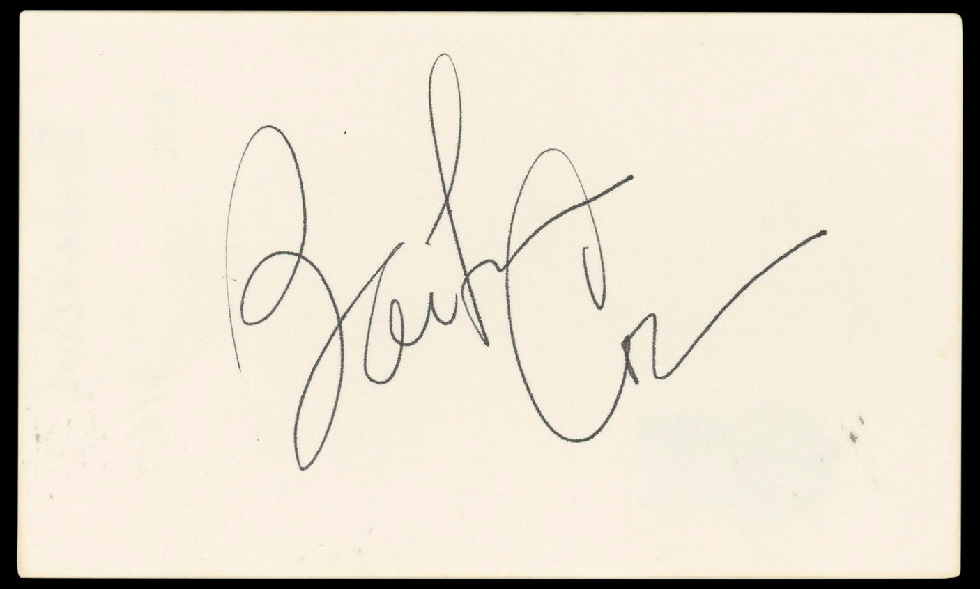 Barbara Cook Authentic Signed 3x5 Index Card Autographed BAS #BP50609