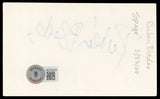 Rubn Blades Hands of Stone Authentic Signed 3x5 Index Card BAS #AD70416