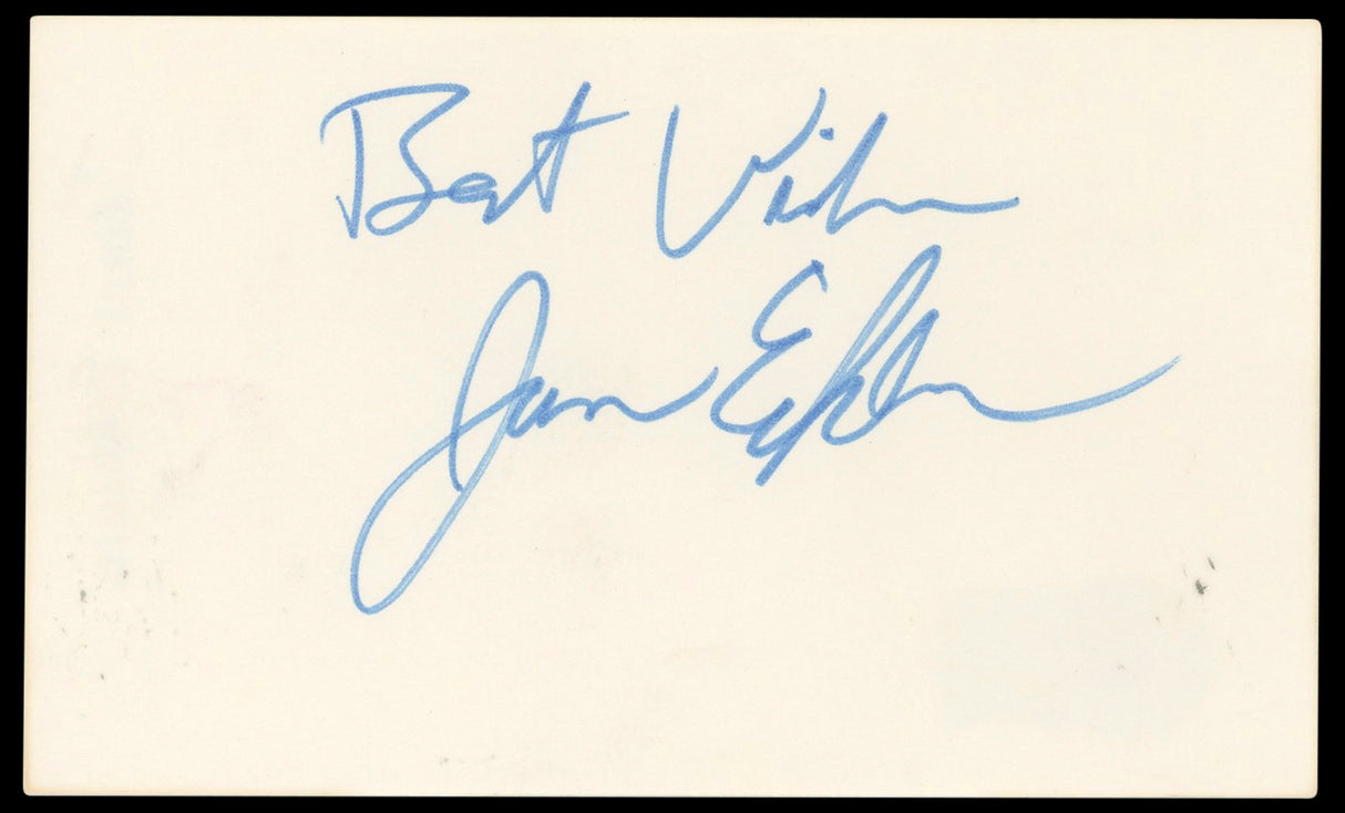 James Eckhouse Beverly Hills, 90210 Authentic Signed 3x5 Index Card BAS #BP50613