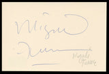 Miguel Ferrer NCIS: Los Angeles Authentic Signed 4x6 Index Card BAS #BT02509