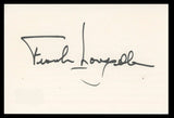Frank Langella All Good Things Authentic Signed 4x6 Index Card BAS #BT02508