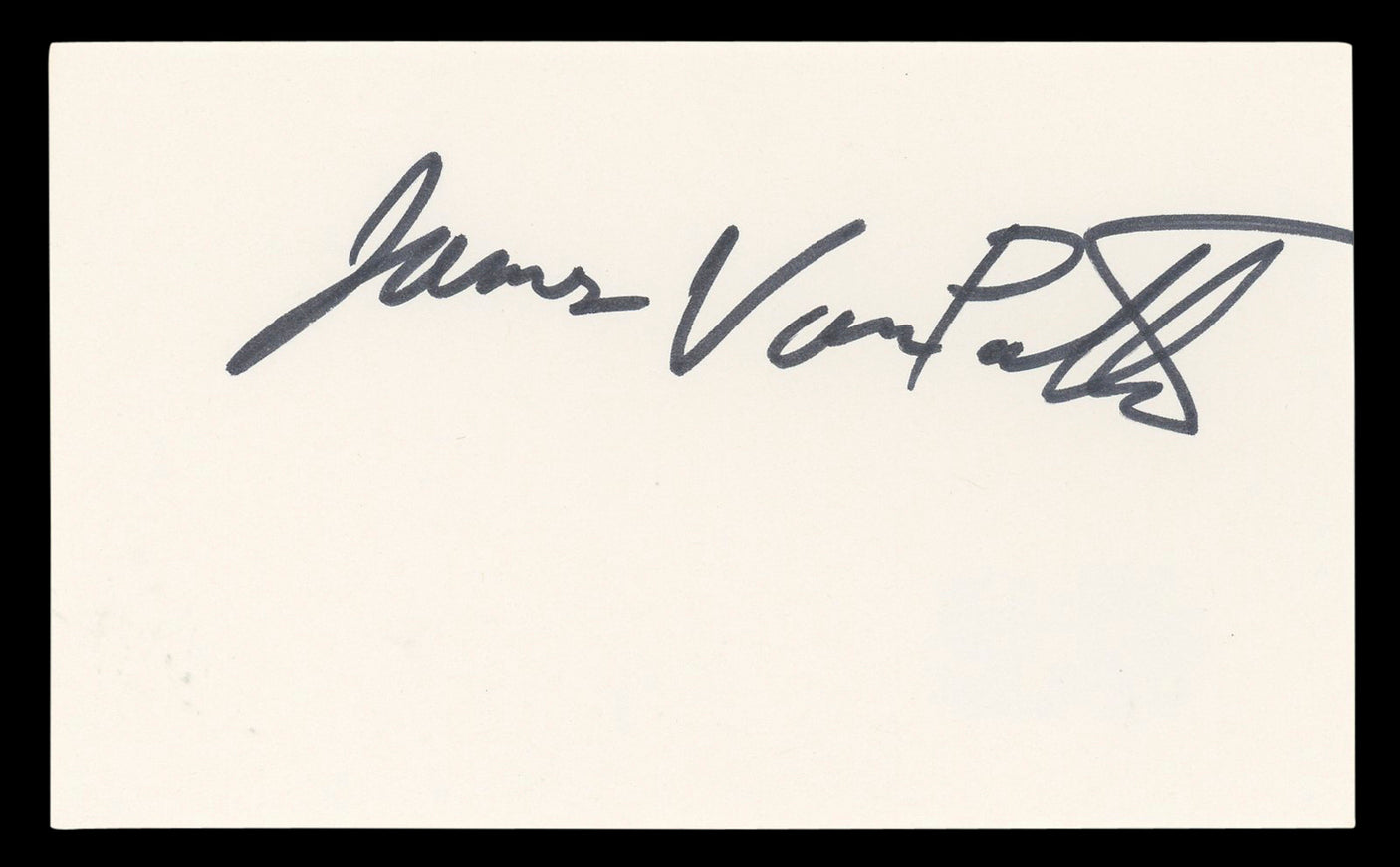 James Van Patten Saw IV Authentic Signed 3x5 Index Card Autographed BAS #BL96835