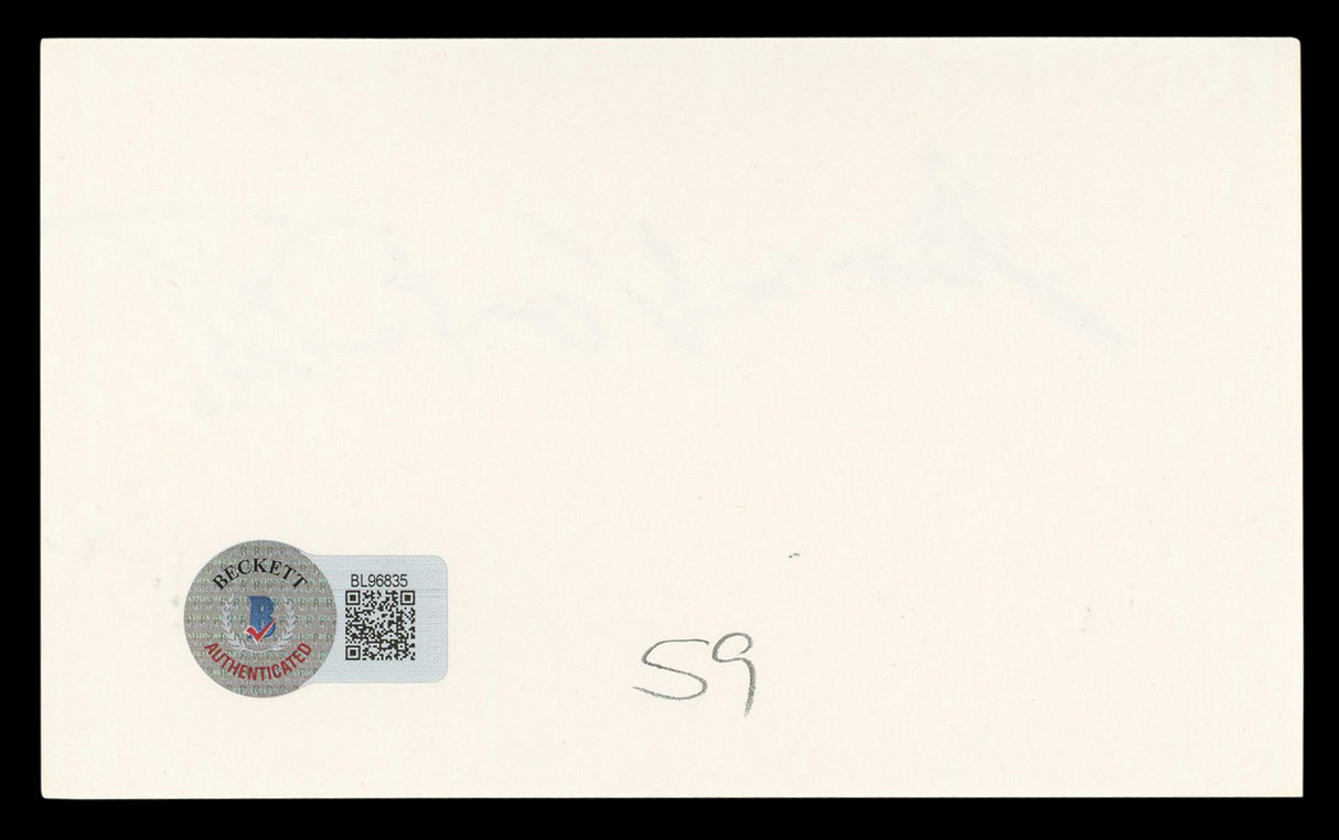James Van Patten Saw IV Authentic Signed 3x5 Index Card Autographed BAS #BL96835