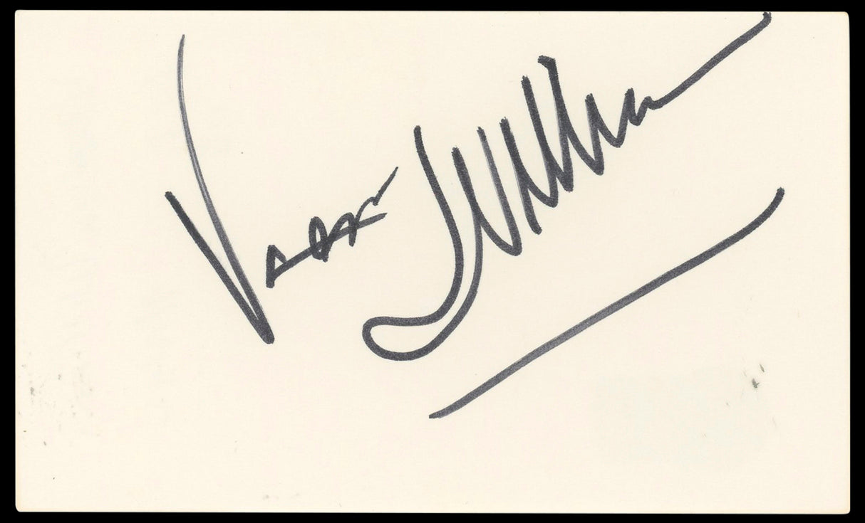 Vanessa Williams Authentic Signed 3x5 Index Card Autographed BAS #BP50617