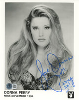 Donna Perry Playmate "Love Donna" Authentic Signed 8x10 Photo BAS #BM03523