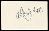 Alan Thicke Growing Pains Authentic Signed 3x5 Index Card BAS #BL96394