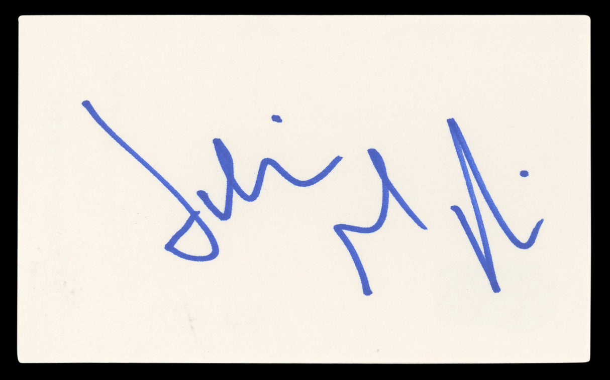 Julianna Margulies ER Authentic Signed 3x5 Index Card Autographed BAS #BL96396