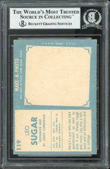Cardinals Leo Sugar Authentic Signed 1961 Topps #119 Card BAS Slabbed