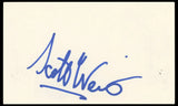 Scott Weinger Aladdin Authentic Signed 3x5 Index Card Autographed BAS #BP50625