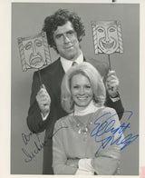 Angie Dickinson & Elliott Gould Actors Authentic Signed 8x10 Photo BAS #BN29191