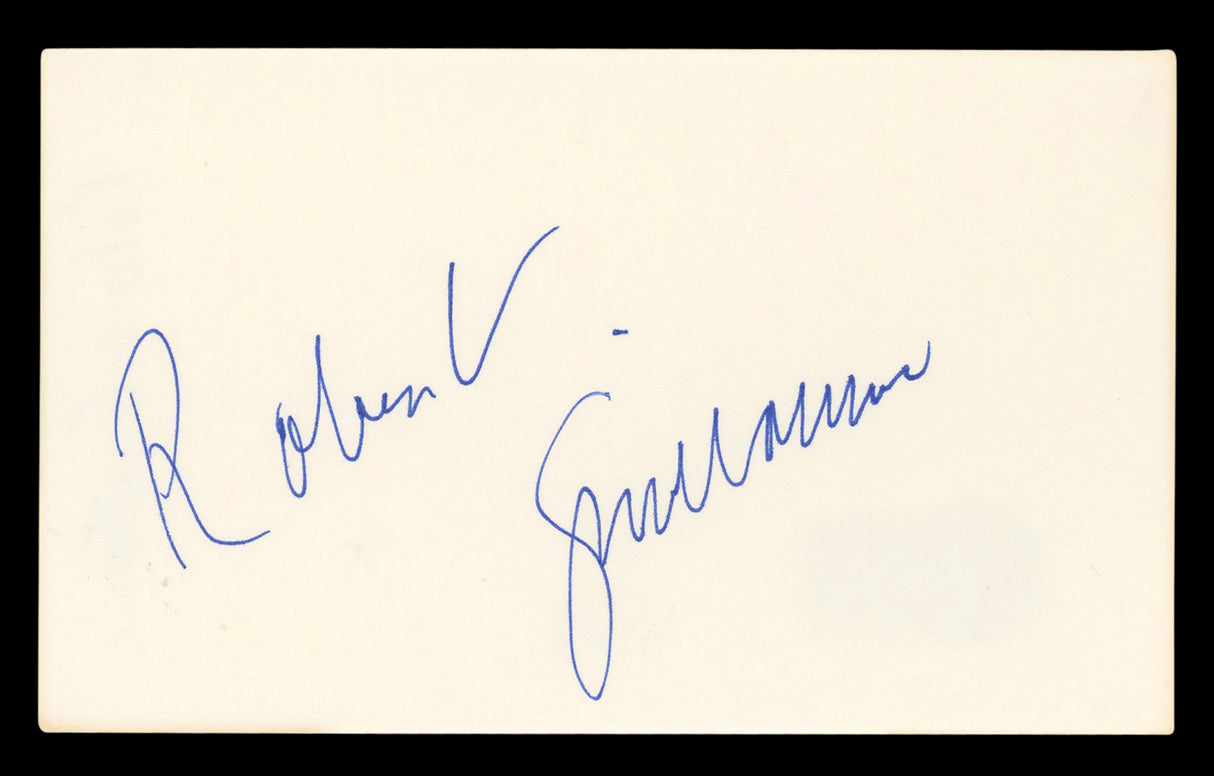 Robert Guillaume The Lion King Authentic Signed 3x5 Index Card BAS #BL96845