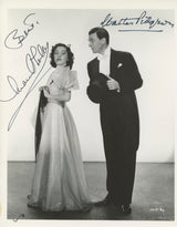 Walter Pidgeon & Maureen O'Sullivan Three Cheers for Love Signed 8x10 Photo BAS