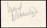 Wendy Wasserman Life with Mikey Authentic Signed 3x5 Index Card BAS #BP50631