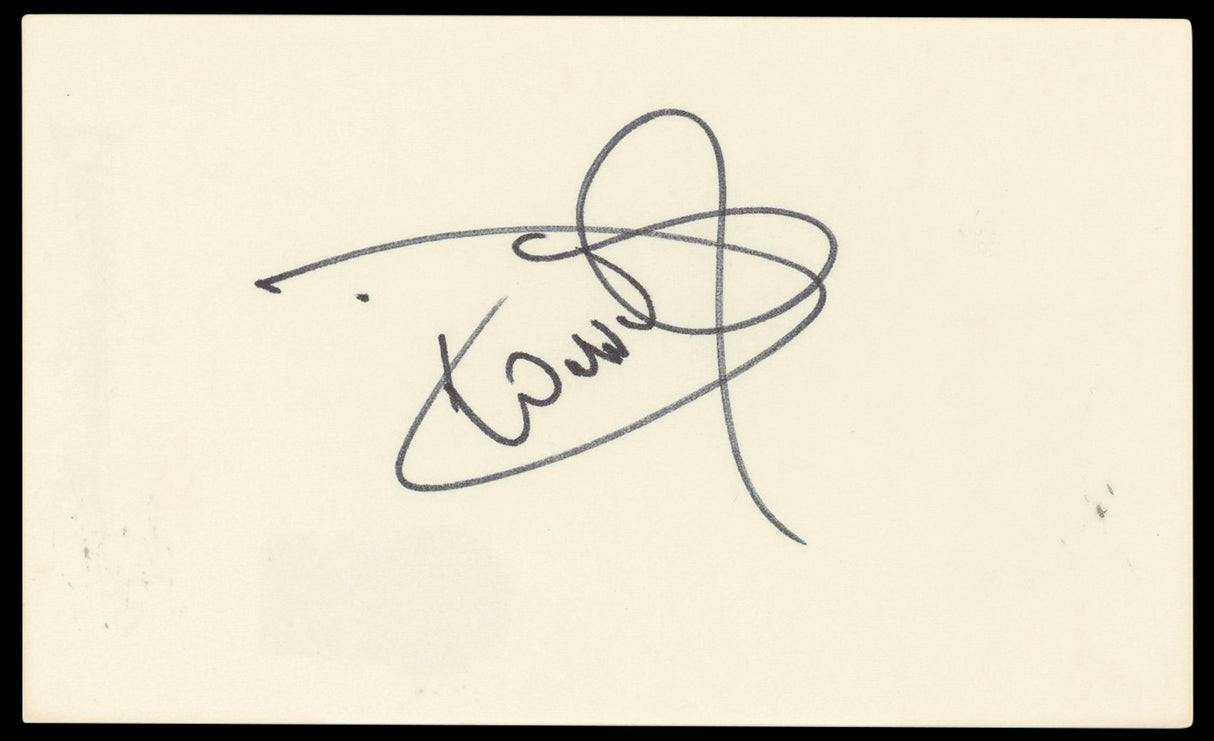 Dionne Warwick Authentic Signed 3x5 Index Card Autographed BAS #BP50632