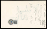 Richard Adler Musician Authentic Signed 3x5 Index Card Autographed BAS #AD70392