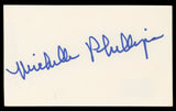 Michelle Phillips Knots Landing Authentic Signed 3x5 Index Card BAS #BL96510