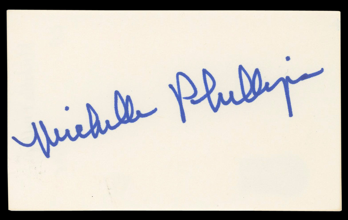 Michelle Phillips Knots Landing Authentic Signed 3x5 Index Card BAS #BL96510